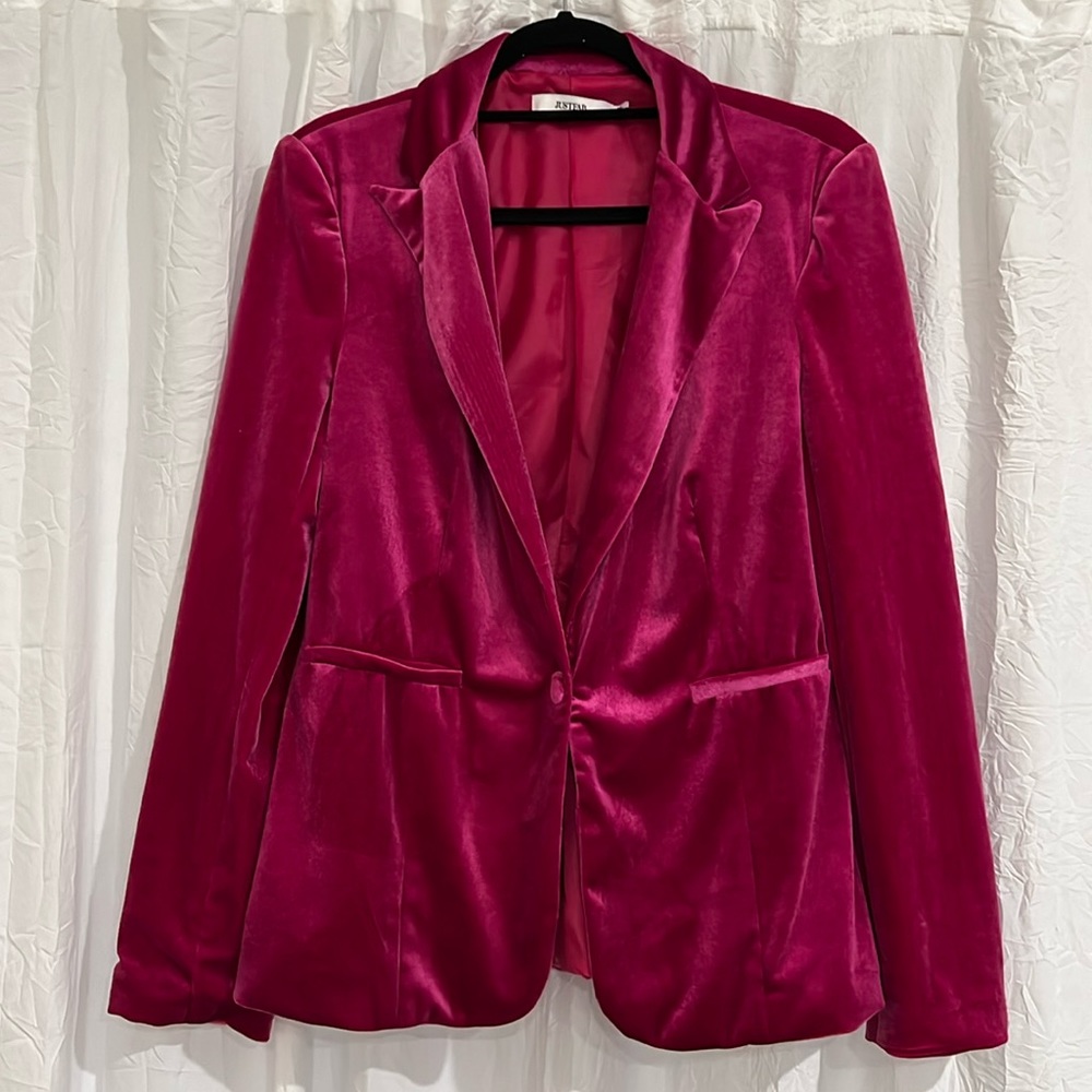JUSTFAB velvet blazer